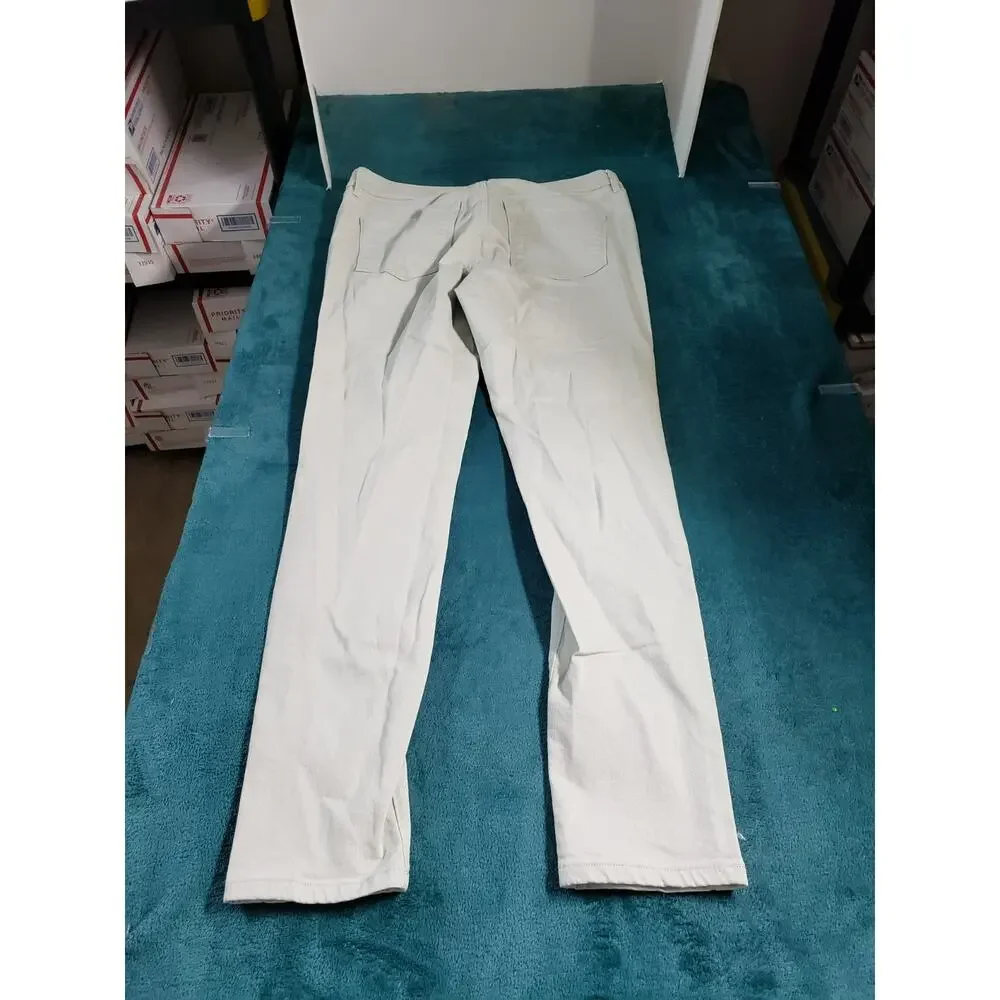 Loft Jeans Size 8 Women Beige Pants Corduroy Stretch Mid Rise Modern Skinny